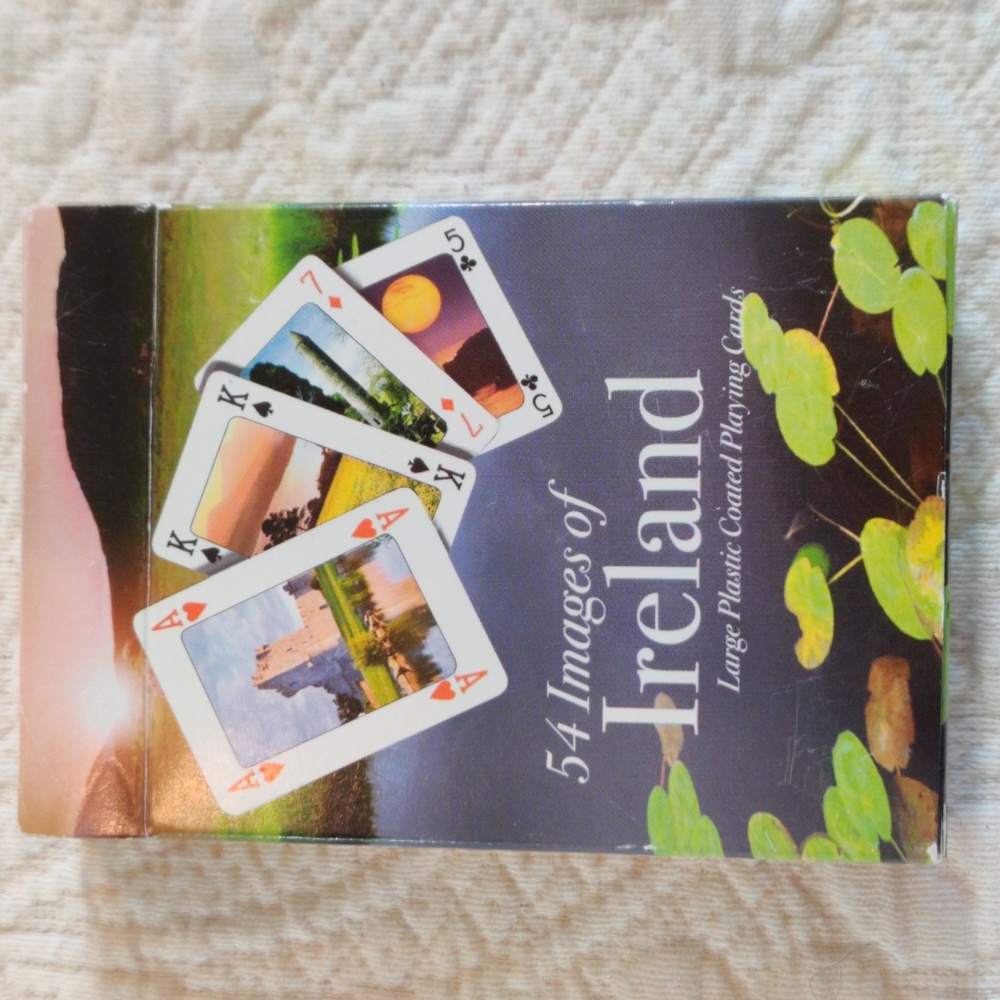 Shamrock Gift Co. Playing Cards With 54 Images of Ireland plastic Coated